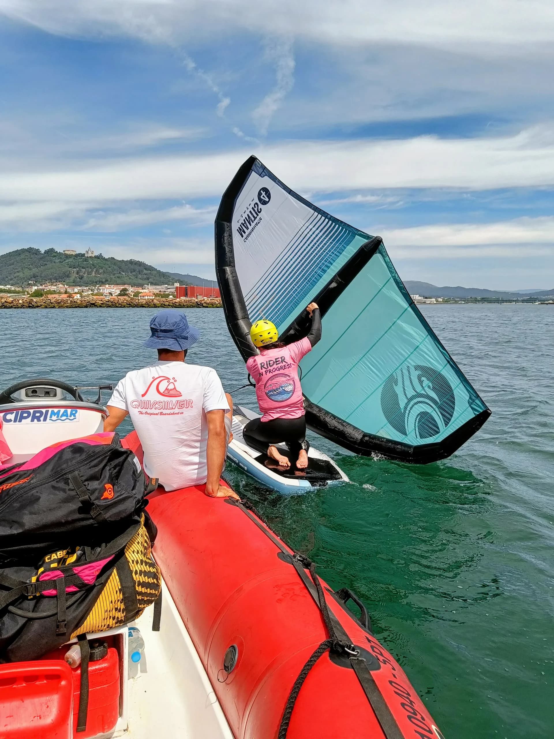 Wake Foiling on Private Boat 1h